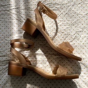 Crocs block heel sandals!!